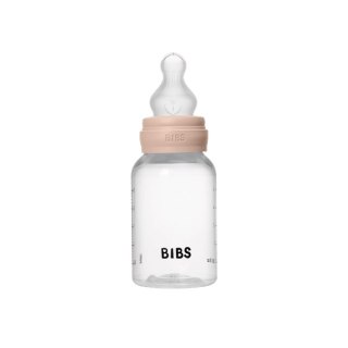 BIBS BUTELKA PLASTIC PP ze smoczkiem antykolkowym z silikonu medycznego poj. 150 ml BLUSH