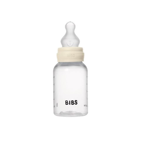 BIBS BUTELKA PLASTIC PP ze smoczkiem antykolkowym z silikonu medycznego, pojemność 150 ml, IVORY BIBS BUTELKA PLASTIC PP ze smoczkiem antykolkowym z silikonu medycznego, pojemność 150 ml, IVORY