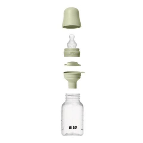BIBS BUTELKA PLASTIC PP ze smoczkiem antykolkowym z silikonu medycznego, pojemność 150 ml, SAGE BIBS BUTELKA PLASTIC PP ze smoczkiem antykolkowym z silikonu medycznego, pojemność 150 ml, SAGE