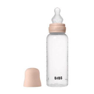 BIBS BUTELKA PLASTIC PP ze smoczkiem antykolkowym z silikonu medycznego poj. 270 ml BLUSH