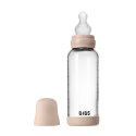 BIBS BUTELKA SZKLANA ze smoczkiem antykolkowym z silikonu medycznego, pojemność 240 ml, BLUSH BIBS BUTELKA SZKLANA ze smoczkiem antykolkowym z silikonu medycznego, pojemność 240 ml, BLUSH