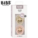 BIBS COLOUR 2-PACK BLUSH & VANILLA S Smoczek Uspokajający kauczuk Hevea BIBS COLOUR 2-PACK BLUSH & VANILLA S Smoczek Uspokajający kauczuk Hevea