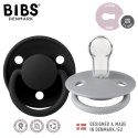 BIBS DE LUX 2-PACK CLOUD & BLACK Smoczek uspokajający silikonowy ONE SIZE BIBS DE LUX 2-PACK CLOUD & BLACK Smoczek uspokajający silikonowy ONE SIZE