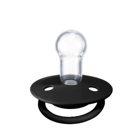 BIBS DE LUX 2-PACK CLOUD & BLACK Smoczek uspokajający silikonowy ONE SIZE BIBS DE LUX 2-PACK CLOUD & BLACK Smoczek uspokajający silikonowy ONE SIZE