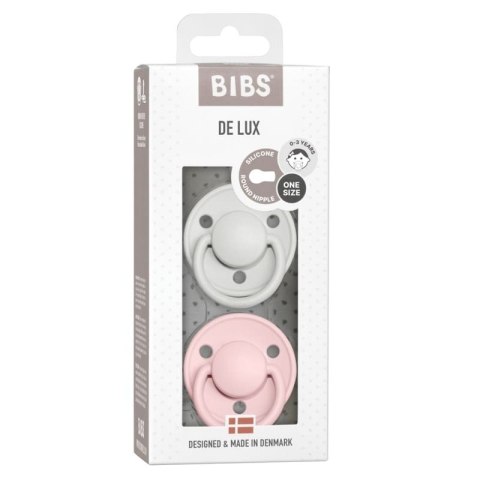 BIBS DE LUX 2-PACK HAZE & BLOSSOM Smoczek uspokajający silikonowy ONE SIZE BIBS DE LUX 2-PACK HAZE & BLOSSOM Smoczek uspokajający silikonowy ONE SIZE