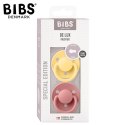 BIBS DE LUX 2-PACK PALE BUTTER & DUSTY PINK Smoczek uspokajający silikonowy ONE SIZE BIBS DE LUX 2-PACK PALE BUTTER & DUSTY PINK Smoczek uspokajający silikonowy ONE SIZE