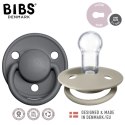 BIBS DE LUX 2-PACK SAND & IRON Smoczek uspokajający silikonowy ONE SIZE BIBS DE LUX 2-PACK SAND & IRON Smoczek uspokajający silikonowy ONE SIZE