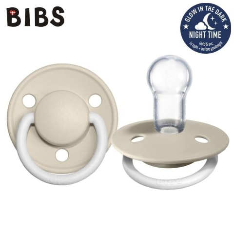 BIBS DE LUX VANILLA NIGHT Smoczek uspokajający silikonowy ONE SIZE BIBS DE LUX VANILLA NIGHT Smoczek uspokajający silikonowy ONE SIZE