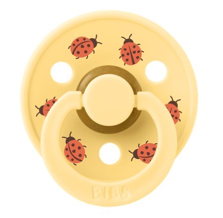 BIBS STUDIO COLOUR LADYBUG FRIENDS Smoczek uspokajający kauczuk Hevea, roz S, FLOWPACK, PALE BUTTER BIBS STUDIO COLOUR LADYBUG FRIENDS Smoczek uspokajający kauczuk Hevea, roz S, FLOWPACK, PALE BUTTER