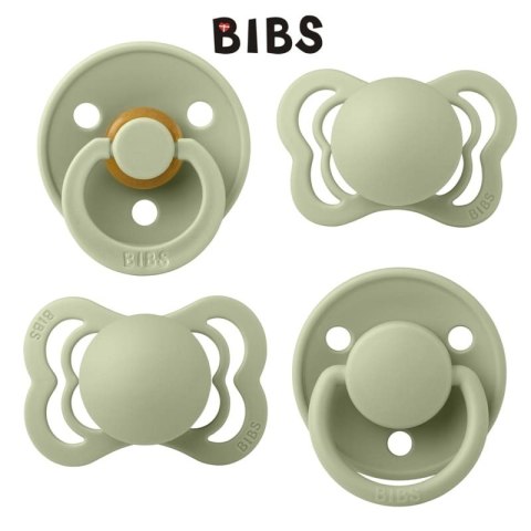 BIBS TRY-IT zestaw 4 szt smoczków niemowlęcych o różnych ustnikach SAGE BIBS TRY-IT zestaw 4 szt smoczków niemowlęcych o różnych ustnikach SAGE