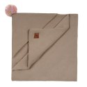 Hi Little One kocyk/otulacz z kapturem do fotelika samochodowego ALPACA BOHO Cafe Latte/Blush Pom Pom Hi Little One kocyk/otulacz z kapturem do fotelika samochodowego ALPACA BOHO Cafe Latte/Blush Pom Pom