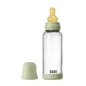 BIBS BUTELKA SZKLANA ze smoczkiem antykolkowym z kauczuku naturalnego, pojemność 240 ml, SAGE BIBS BUTELKA SZKLANA ze smoczkiem antykolkowym z kauczuku naturalnego, pojemność 240 ml, SAGE