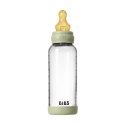 BIBS BUTELKA SZKLANA ze smoczkiem antykolkowym z kauczuku naturalnego, pojemność 240 ml, SAGE BIBS BUTELKA SZKLANA ze smoczkiem antykolkowym z kauczuku naturalnego, pojemność 240 ml, SAGE