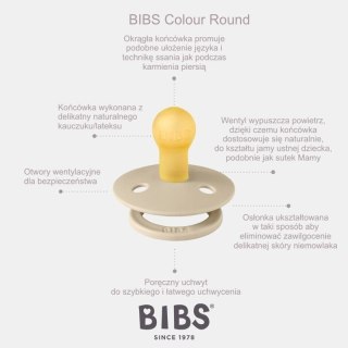 BIBS LIBERTY COLOUR 2-PACK CAPEL SAGE S Smoczek uspokajający kauczuk Hevea