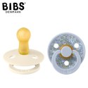 BIBS LIBERTY COLOUR 2-PACK ELOISE DUSTY BLUE M Smoczek uspokajający kauczuk Hevea BIBS LIBERTY COLOUR 2-PACK ELOISE DUSTY BLUE M Smoczek uspokajający kauczuk Hevea