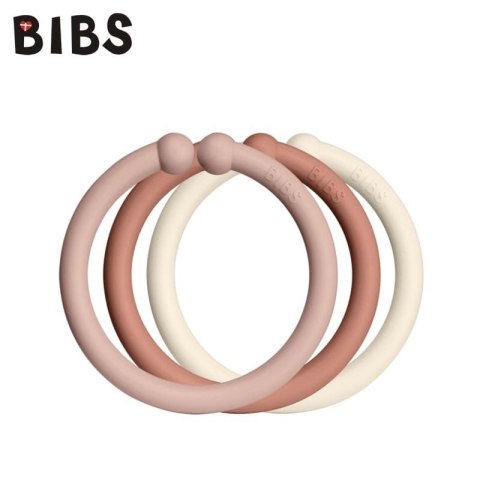 BIBS LOOPS 12-PACK - BLUSH & WOODCHUCK & IVORY BIBS LOOPS 12-PACK - BLUSH & WOODCHUCK & IVORY