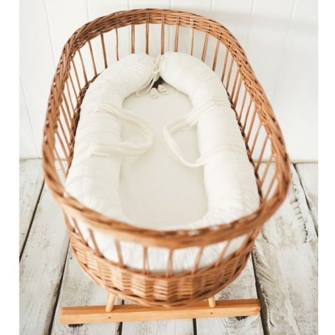 Hi Little One kokon gniazdko dla Noworodka z organicznego oddychającego BIO muślinu White Hi Little One kokon gniazdko dla Noworodka z organicznego oddychającego BIO muślinu White