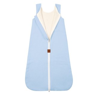 Hi Little One śpiworek do spania dla Noworodka TOG 1,0 muślin Baby blue M