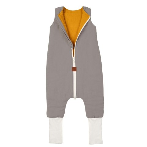 Hi Little One śpiworek dwustronny z nogawkami TOG 1,5 BIO muślin SLIM BAG GREY/MUSTARD roz M Hi Little One śpiworek dwustronny z nogawkami TOG 1,5 BIO muślin SLIM BAG GREY/MUSTARD roz M