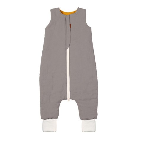 Hi Little One śpiworek dwustronny z nogawkami TOG 1,5 BIO muślin SLIM BAG GREY/MUSTARD roz M Hi Little One śpiworek dwustronny z nogawkami TOG 1,5 BIO muślin SLIM BAG GREY/MUSTARD roz M