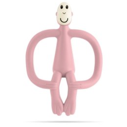 Matchstick Monkey gryzak silikonowy sensoryczny ze szczoteczką Blush