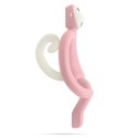 Matchstick Monkey gryzak silikonowy sensoryczny ze szczoteczką Blush