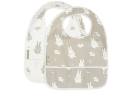 Śliniak wodoodporny Bib Miffy&Snuffy Olive Green (2 sztuki)