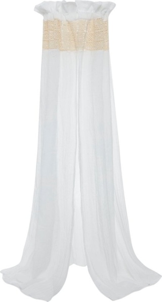 Baldachim nad łóżeczko Vintage 280x155 cm Boho Lace Ivory Jollein