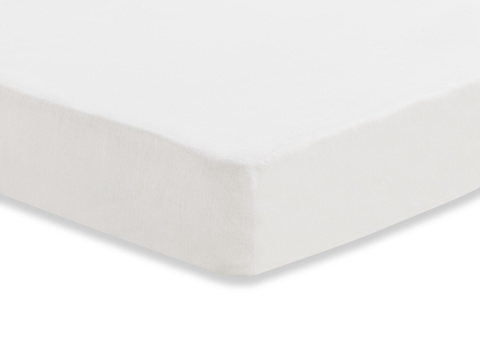 Prześcieradło z dopasowaną gumką bawełniane 60x120cm białe Prześcieradło z dopasowaną gumką bawełniane 60x120cm białe