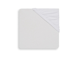 Prześcieradło z gumką Jersey 40/50x80/90cm białe Jollein
