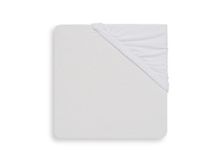 Prześcieradło z gumką Jersey 40/50x80/90cm białe Jollein