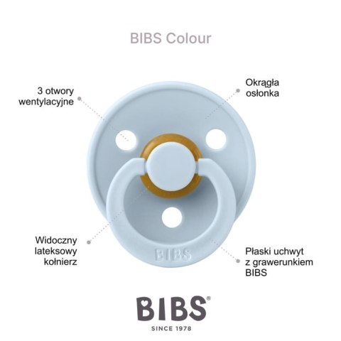 BIBS COLOUR PINE M Smoczek Uspokajający kauczuk Hevea BIBS COLOUR PINE M Smoczek Uspokajający kauczuk Hevea