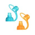 ChooMee SoftSip 2 PACK Aqua/Orange Uniwersalny ustnik silikonowy do saszetek pokarmowych opakowanie podróżne ChooMee SoftSip 2 PACK Aqua/Orange Uniwersalny ustnik silikonowy do saszetek pokarmowych opakowanie podróżne