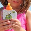 ChooMee SoftSip 2 PACK Aqua/Orange Uniwersalny ustnik silikonowy do saszetek pokarmowych opakowanie podróżne ChooMee SoftSip 2 PACK Aqua/Orange Uniwersalny ustnik silikonowy do saszetek pokarmowych opakowanie podróżne