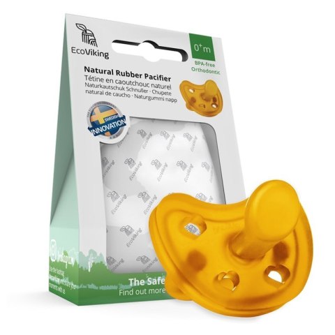 Eco Viking ortodontyczny smoczek uspokajający Hevea HEARTS wiek 0 m+ Eco Viking ortodontyczny smoczek uspokajający Hevea HEARTS wiek 0 m+