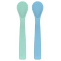 Eco Viking silikonowe łyżeczki BLW Blue + Mint 2 szt Eco Viking silikonowe łyżeczki BLW Blue + Mint 2 szt