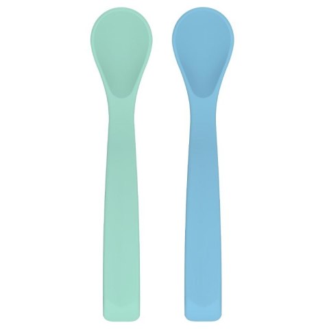 Eco Viking silikonowe łyżeczki BLW Blue + Mint 2 szt Eco Viking silikonowe łyżeczki BLW Blue + Mint 2 szt