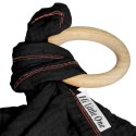 Hi Little One - Przytulanka dou dou z gryzakiem z organicznej BIO bawełny Black Hi Little One - Przytulanka dou dou z gryzakiem z organicznej BIO bawełny Black