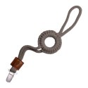 Hi Little One - sznurkowa zawieszka z kółkiem do smoczka Pacifier holder with RING Dark Oak Hi Little One - sznurkowa zawieszka z kółkiem do smoczka Pacifier holder with RING Dark Oak
