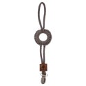 Hi Little One - sznurkowa zawieszka z kółkiem do smoczka Pacifier holder with RING Dark Oak Hi Little One - sznurkowa zawieszka z kółkiem do smoczka Pacifier holder with RING Dark Oak