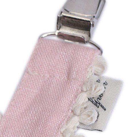 Hi Little One zawieszka do smoczka BOHO LEO Rose Pom Pom Hi Little One zawieszka do smoczka BOHO LEO Rose Pom Pom