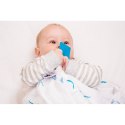 Matchstick Monkey 2 otulacze z organicznej BIO bawełny z gryzakiem silikonowym Blue Matchstick Monkey 2 otulacze z organicznej BIO bawełny z gryzakiem silikonowym Blue