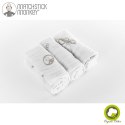 Matchstick Monkey 3 pieluszki muślinowe z organicznej BIO bawełny z gryzakiem silikonowym Grey Matchstick Monkey 3 pieluszki muślinowe z organicznej BIO bawełny z gryzakiem silikonowym Grey