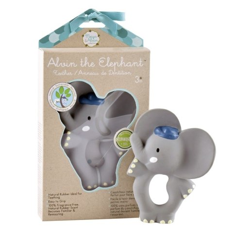 Meiya & Alvin - Gryzak z organicznego kauczuku Hevea Alvin Elephant Meiya & Alvin - Gryzak z organicznego kauczuku Hevea Alvin Elephant