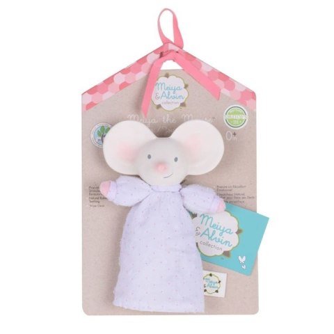 Meiya & Alvin - Grzechotka miękka z gryzakiem z organicznego kauczuku Hevea Meiya Mouse Meiya & Alvin - Grzechotka miękka z gryzakiem z organicznego kauczuku Hevea Meiya Mouse