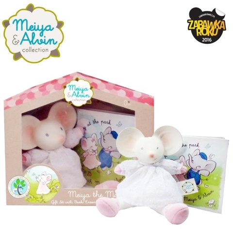 Meiya & Alvin - Meiya Mouse Mini Deluxe Teether Gift Set with Book Meiya & Alvin - Meiya Mouse Mini Deluxe Teether Gift Set with Book