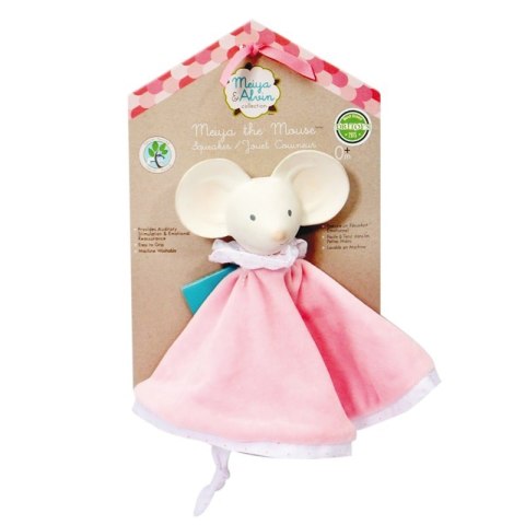 Meiya & Alvin - Przytulanka z gryzakiem z organicznego kauczuku Hevea Meiya Mouse Meiya & Alvin - Przytulanka z gryzakiem z organicznego kauczuku Hevea Meiya Mouse