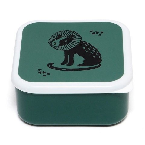 Petit Monkey - 3 śniadaniówki lunchboxy Black Animals Salie Petit Monkey - 3 śniadaniówki lunchboxy Black Animals Salie