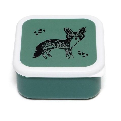 Petit Monkey - 3 śniadaniówki lunchboxy Black Animals Salie Petit Monkey - 3 śniadaniówki lunchboxy Black Animals Salie