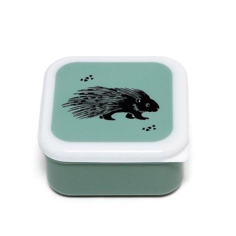 Petit Monkey - 3 śniadaniówki lunchboxy Black Animals Salie Petit Monkey - 3 śniadaniówki lunchboxy Black Animals Salie